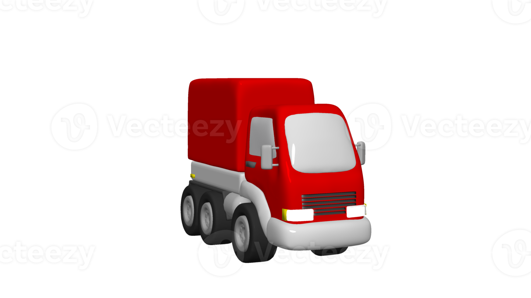 levering vrachtauto tekenfilm 3d PNG