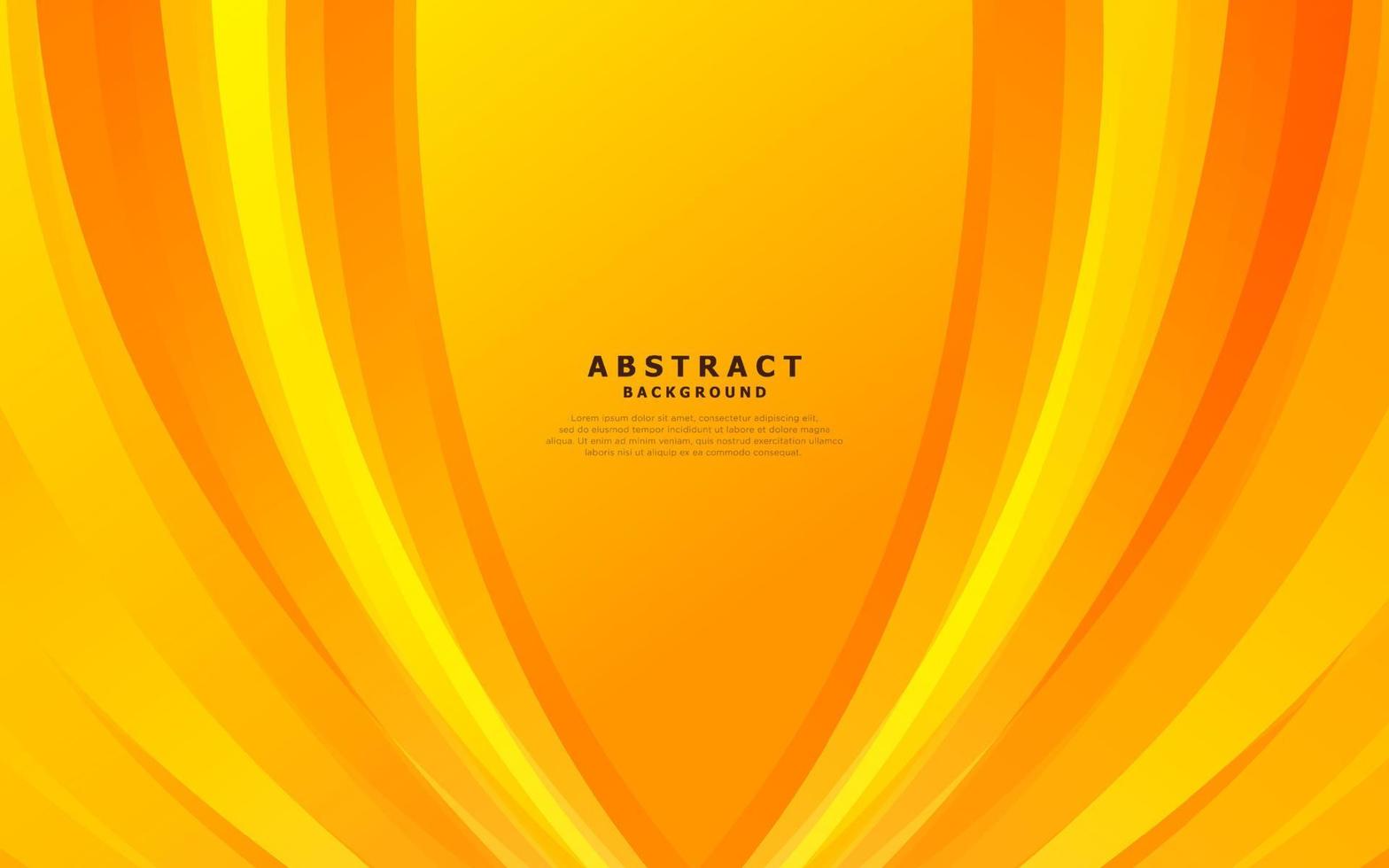 Orange Abstract Vector Background. Wave Background. Vector Illustration