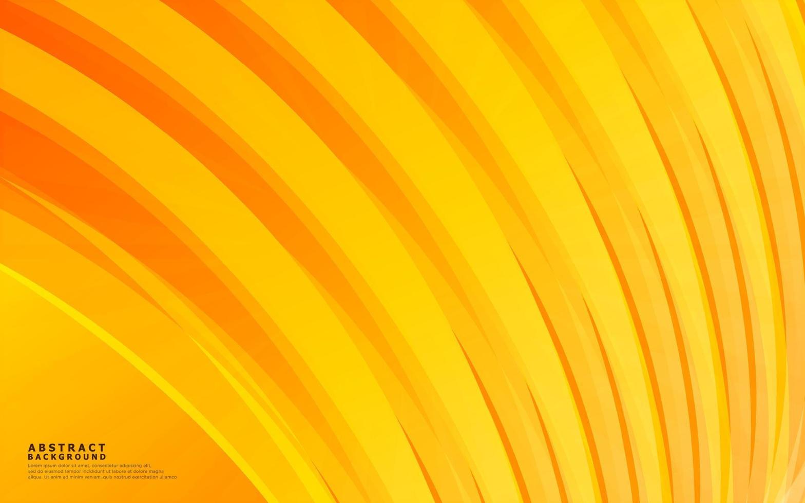 Fondo de vector abstracto naranja. fondo de onda ilustración vectorial