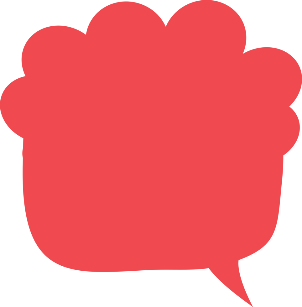 Speech Bubble Crop-out png