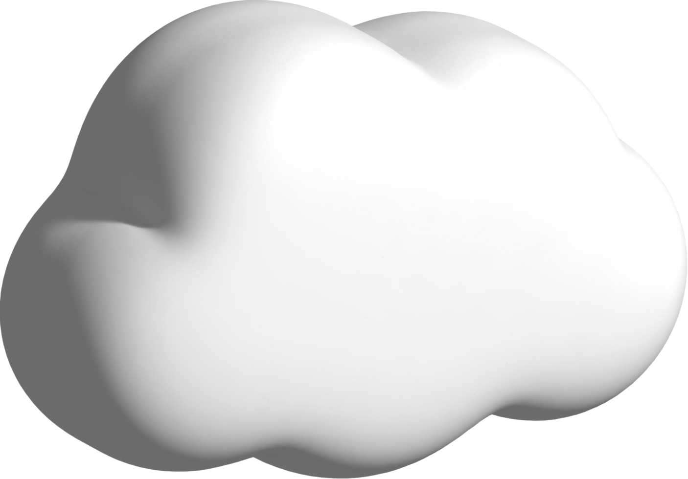 weiße 3D-Wolke png