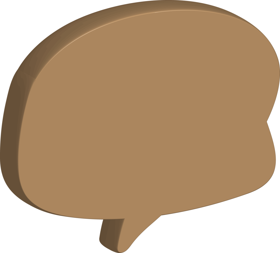 Speech Bubble Crop-out png