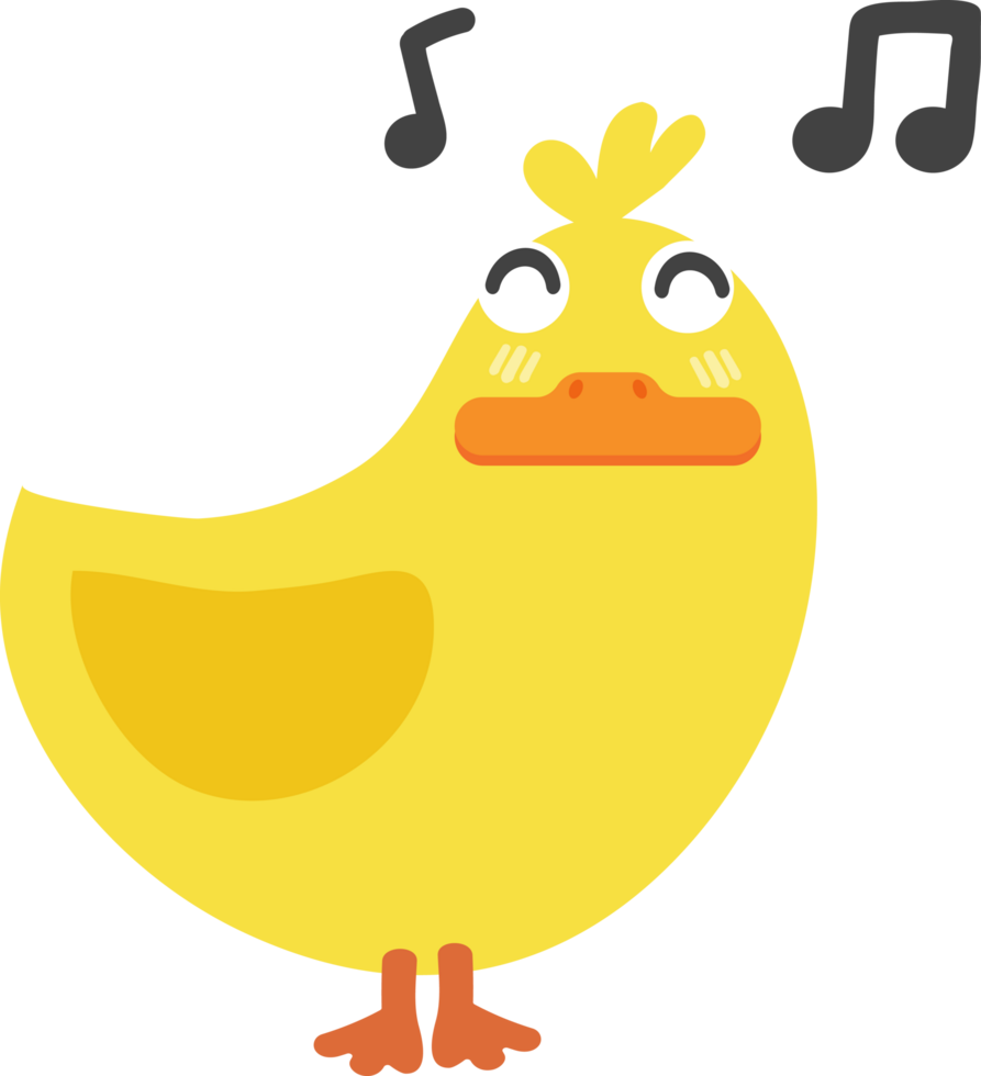 duck dancing cartoon character crop-out png