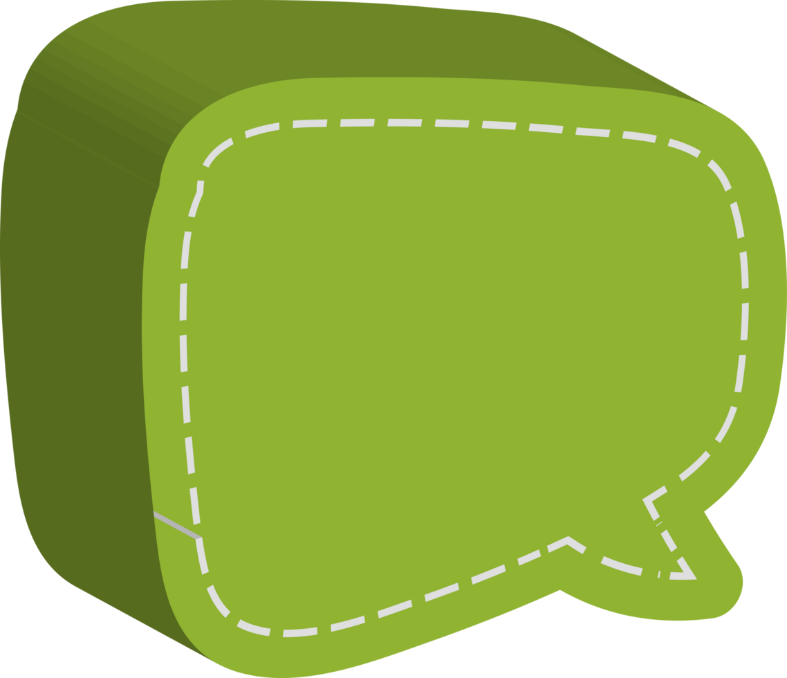 Speech Bubble Crop-out png