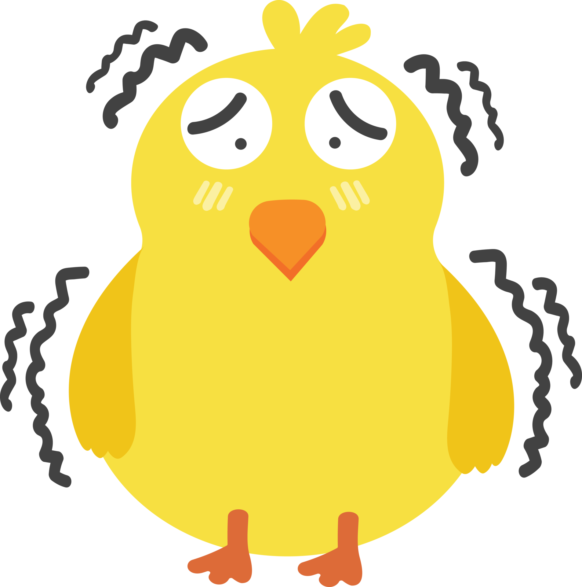 Free cold chick cartoon character crop-out 13994941 PNG with Transparent Background Free cold chick cartoon character crop-out 13994941 PNG with Transparent Background