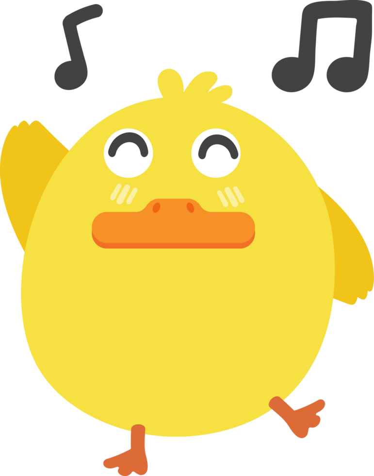 duck dancing cartoon character crop-out png