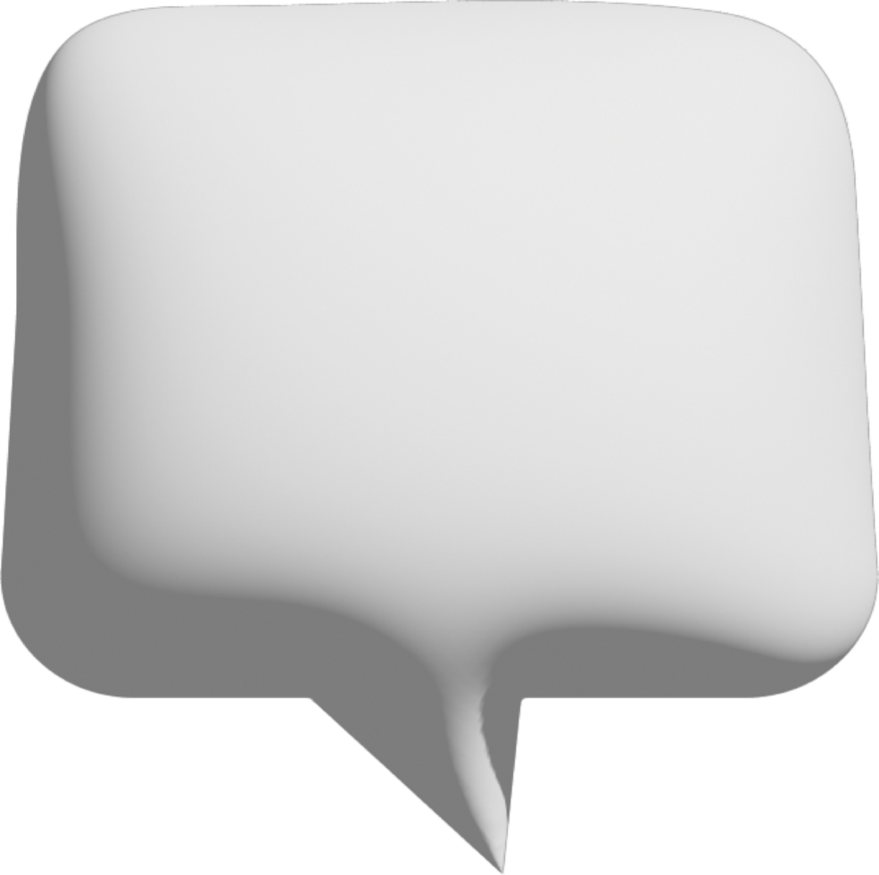 Speech Bubble Crop-out png