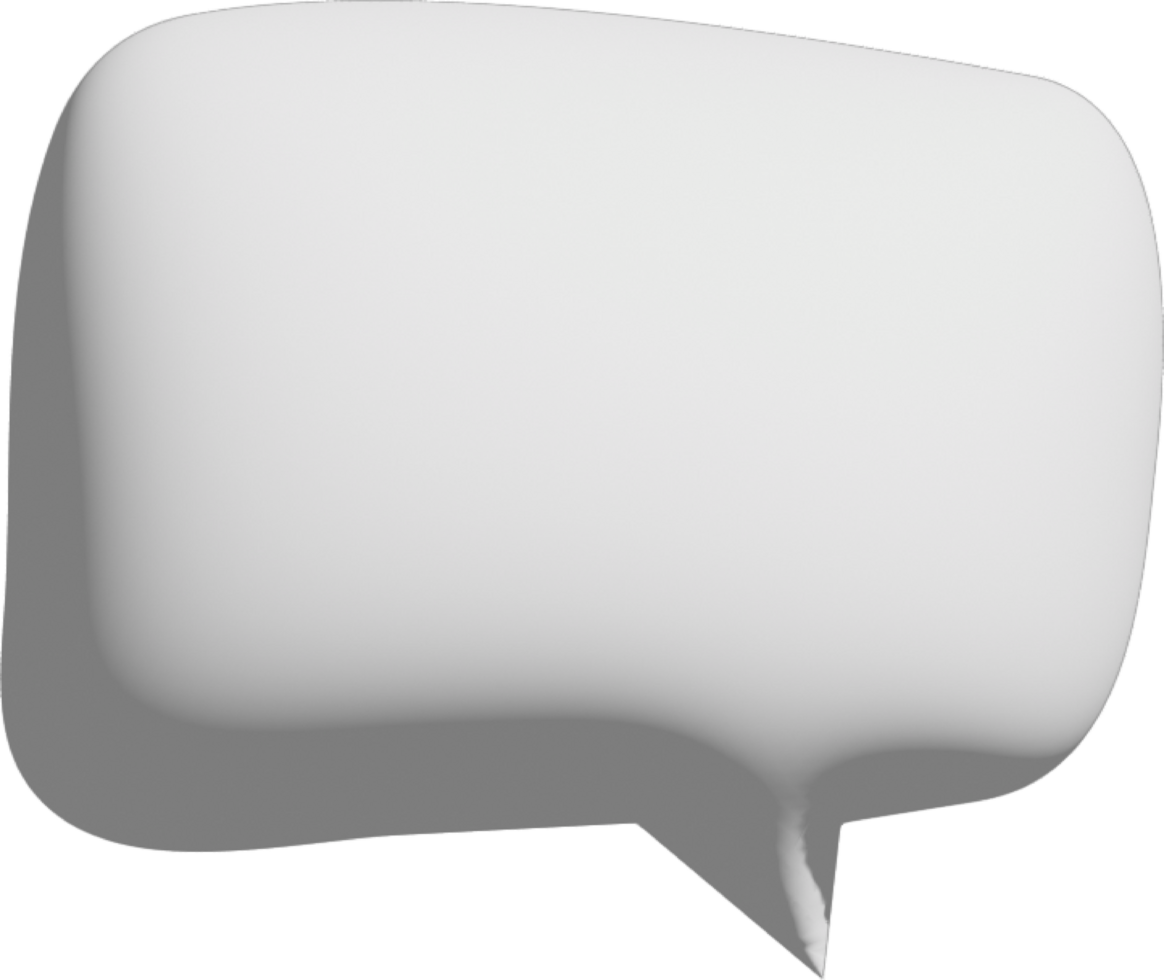 Speech Bubble Crop-out png