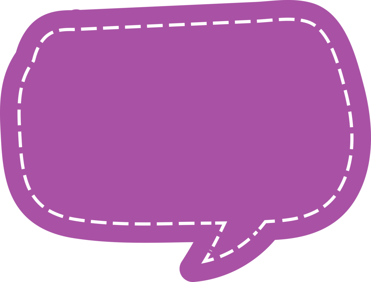 Speech Bubble Cropout png