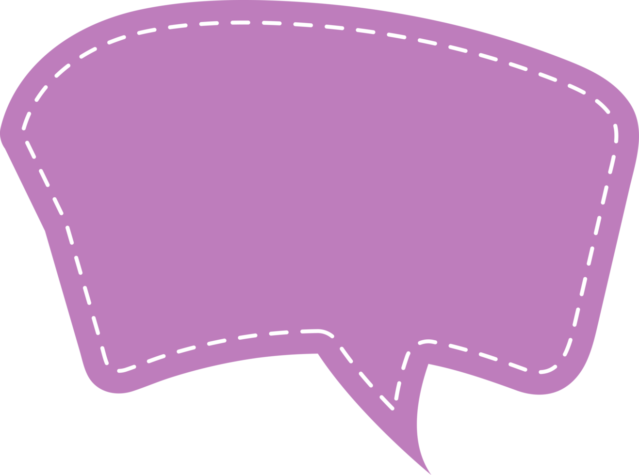 Speech Bubble Cropout png