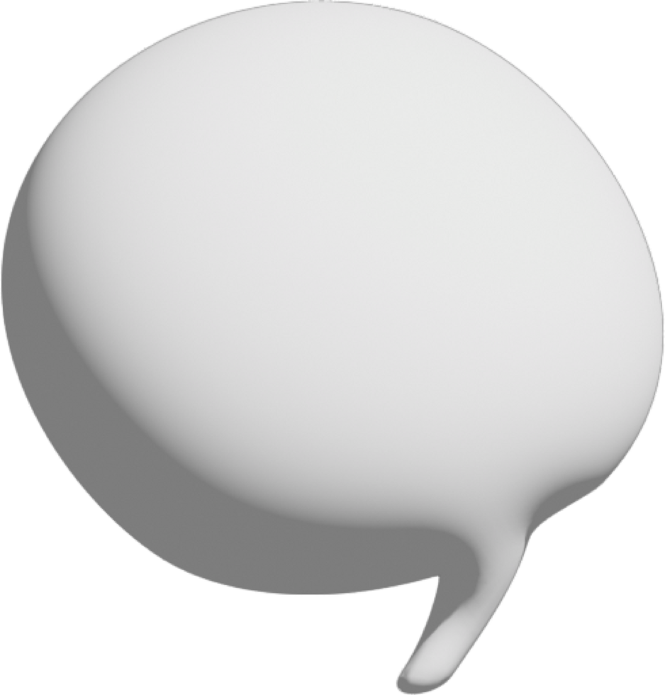 Speech Bubble Crop-out png