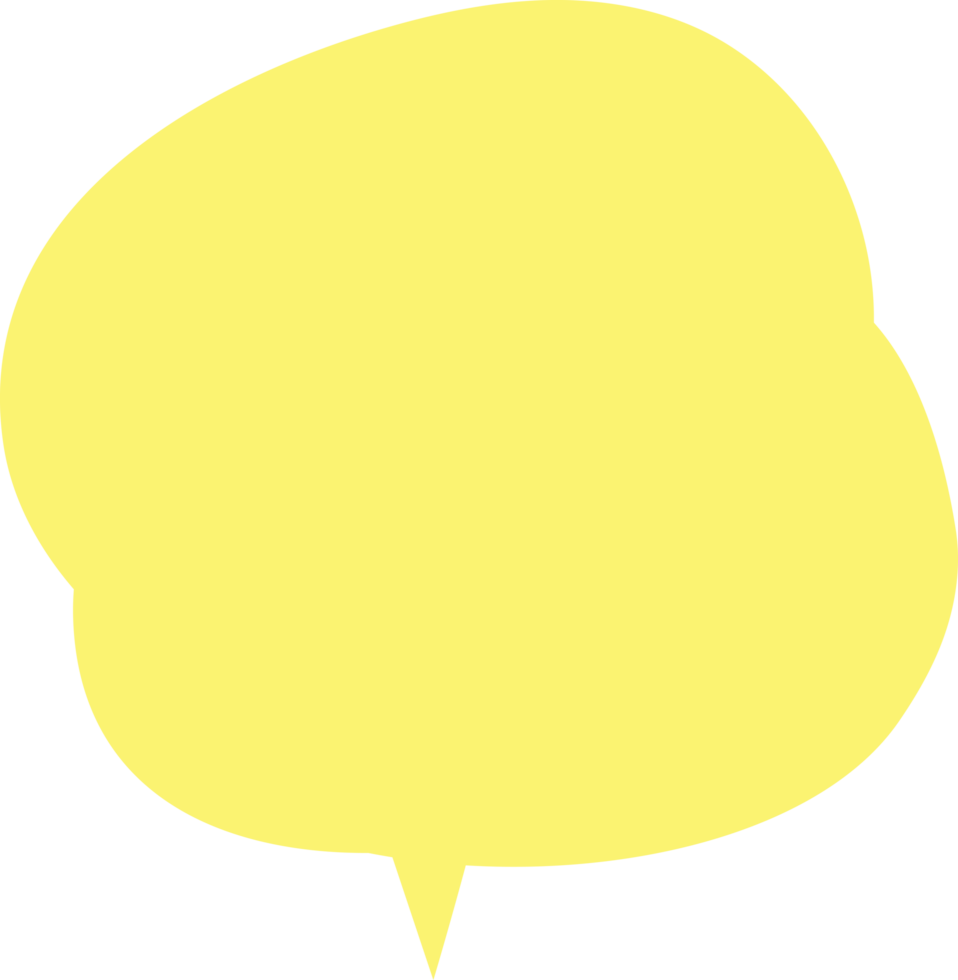 Speech Bubble Crop-out png