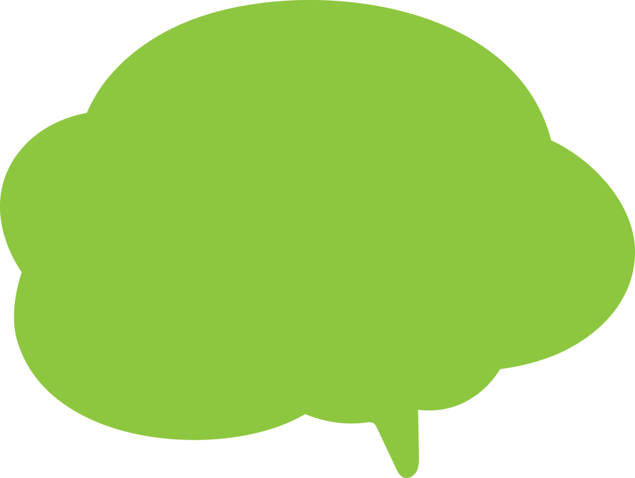 Speech Bubble Crop-out png