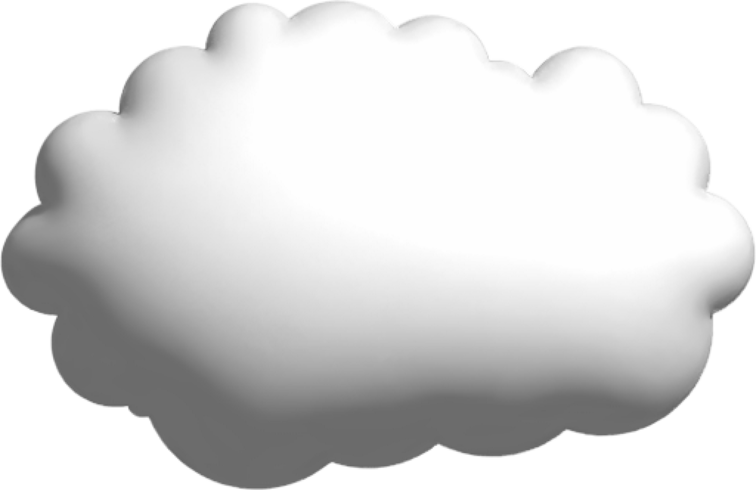 white 3d cloud png