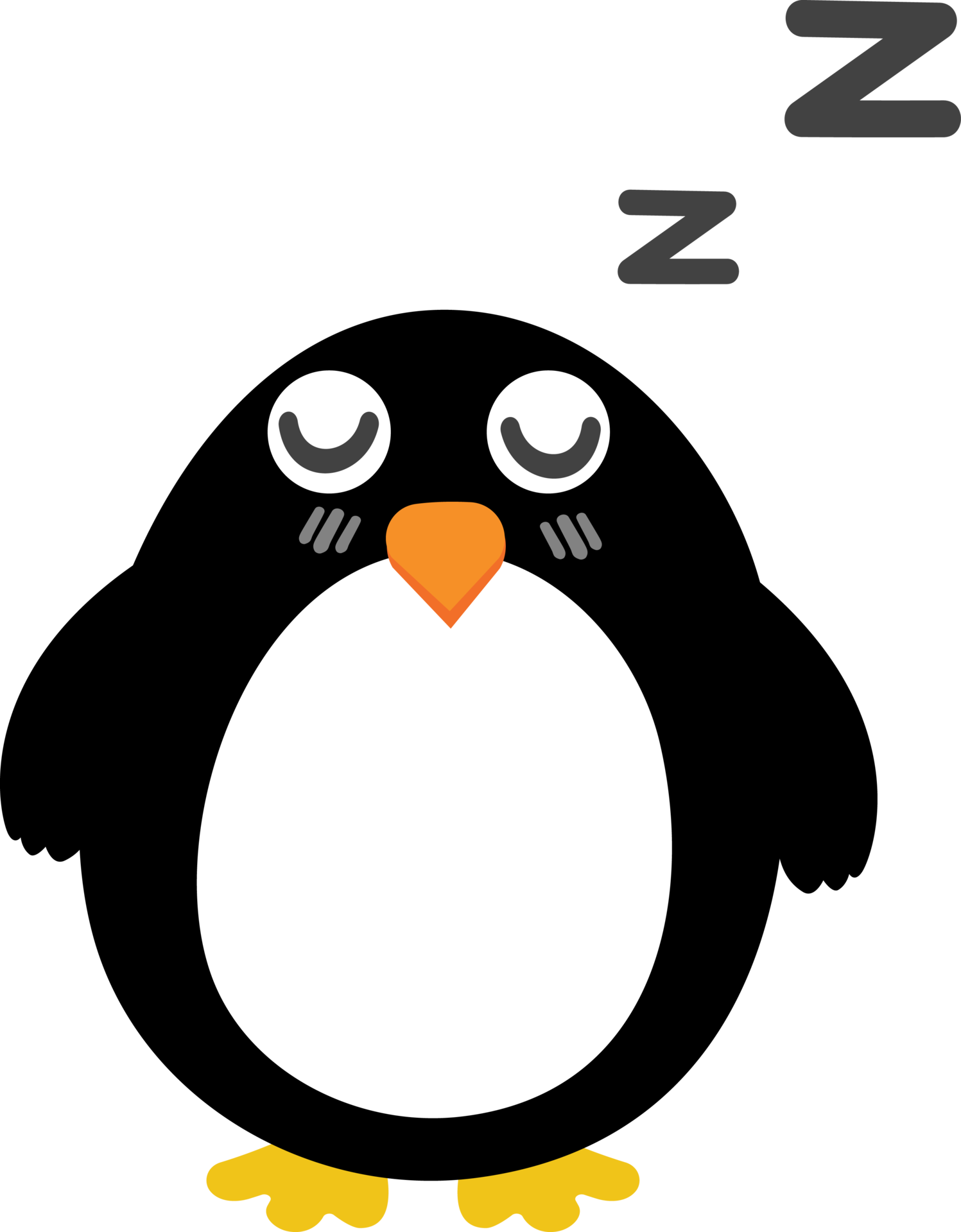 Free Penguin sleeping cartoon character crop-out 13995267 PNG with Transparent Background Free Penguin sleeping cartoon character crop-out 13995267 PNG with Transparent Background