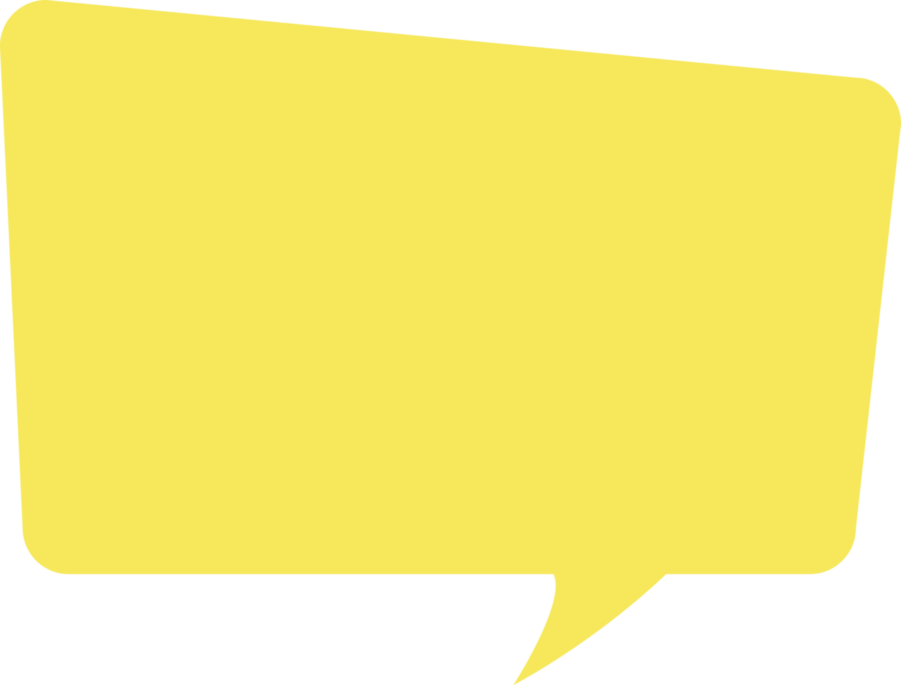 Speech Bubble Crop-out png