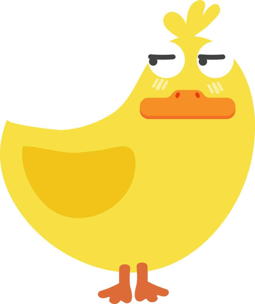 personnage de dessin animé de canard suspect png