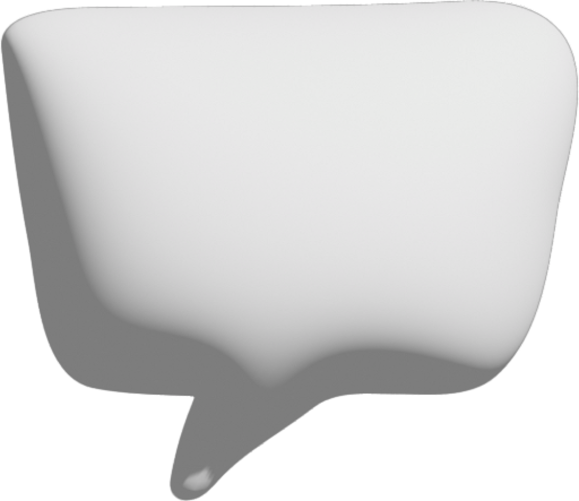 Speech Bubble Crop-out png