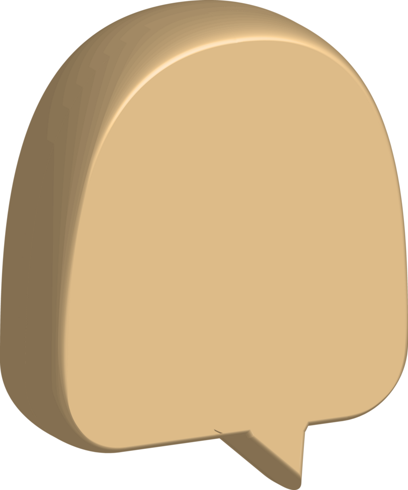 Speech Bubble Crop-out png