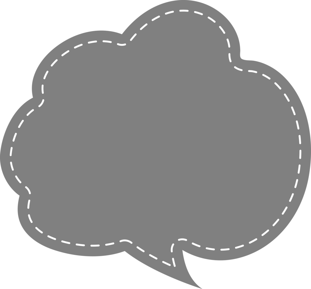 Speech Bubble Cropout png