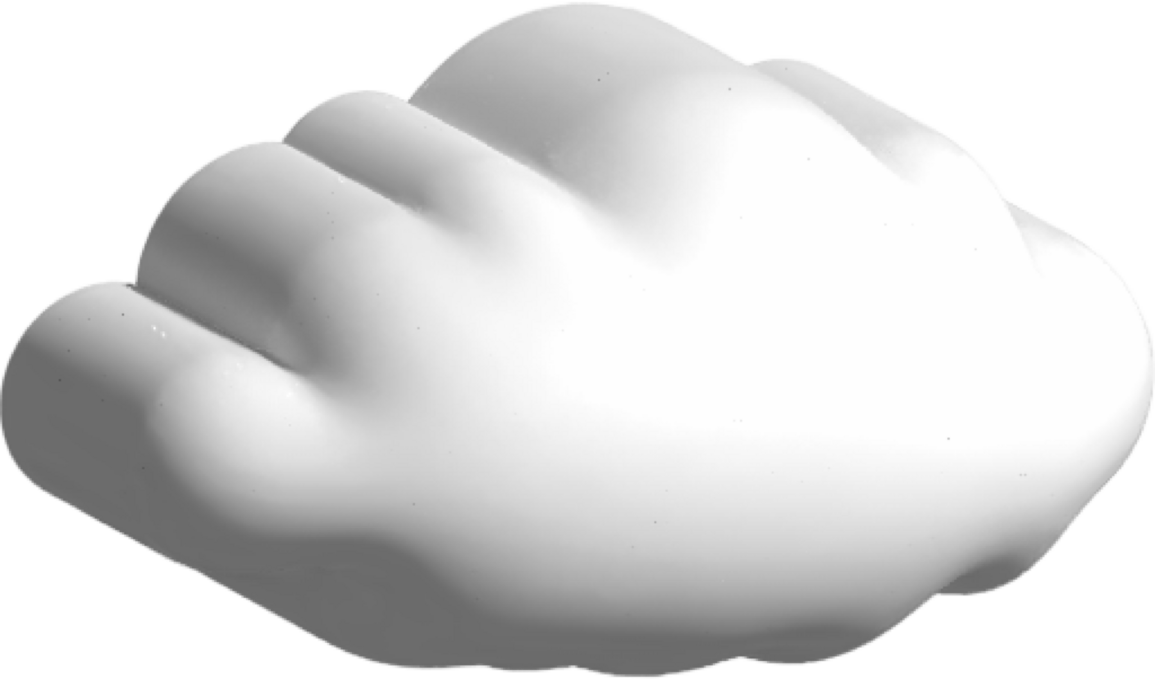 weißer Wolkenausschnitt png