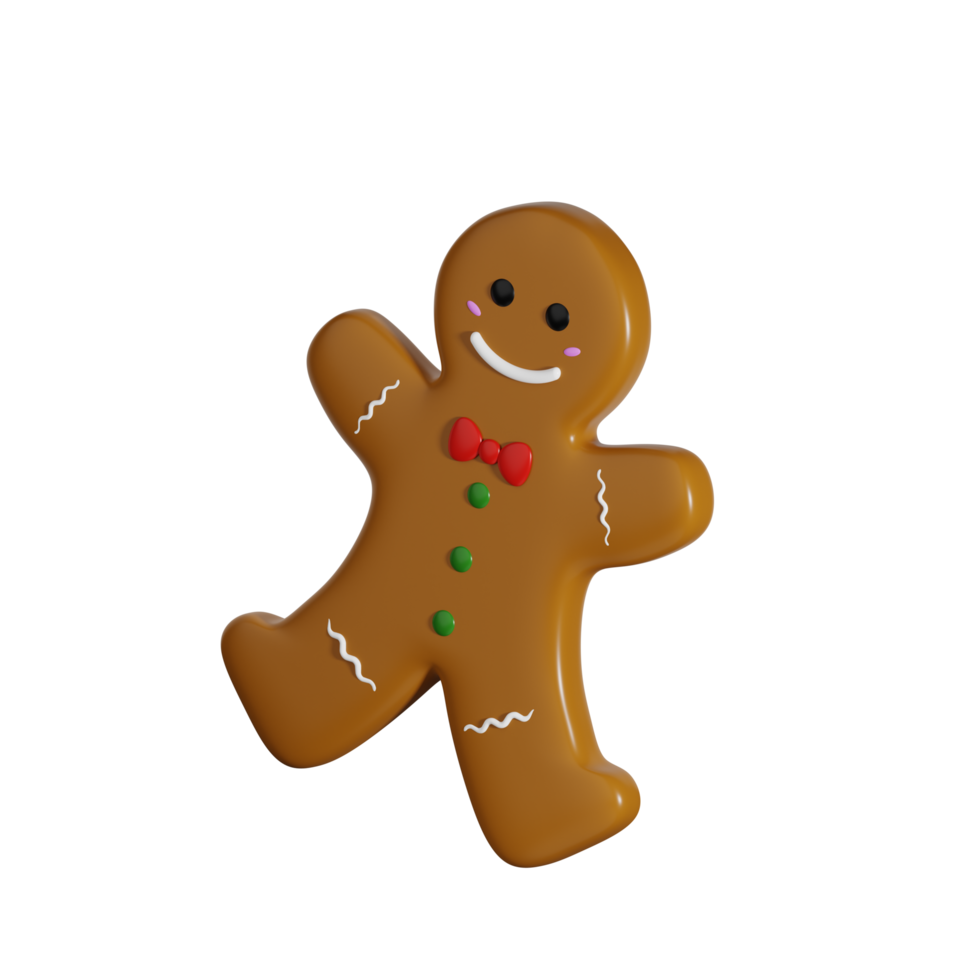 3d Christmas Gingerbread png