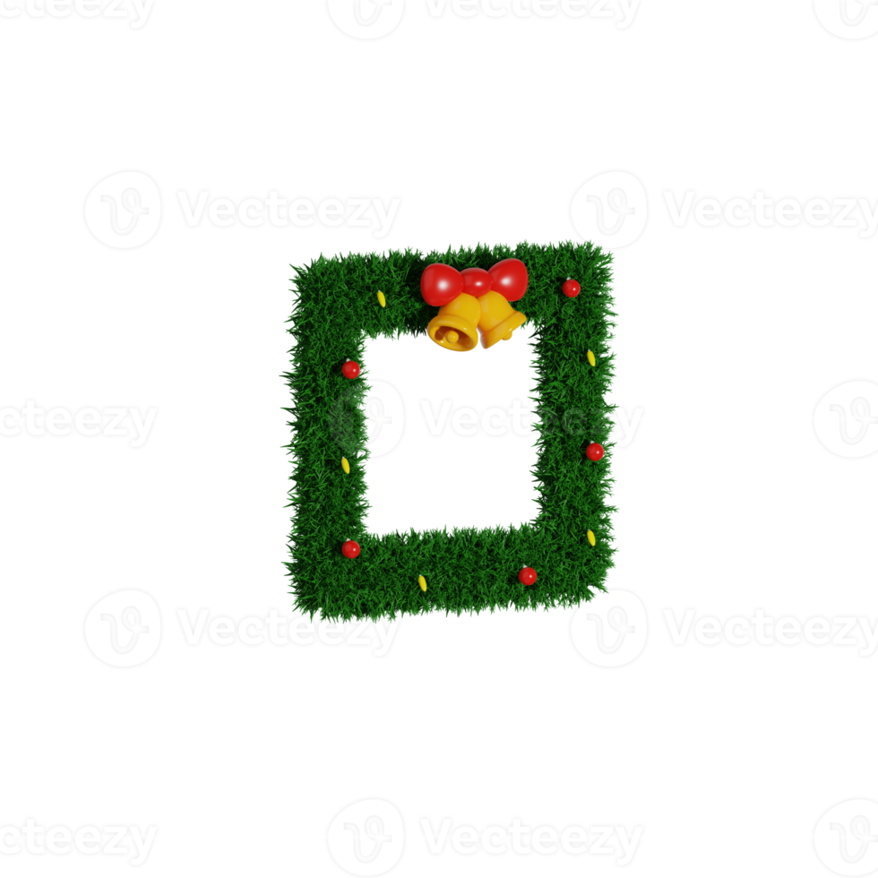 3d Christmas Wreath png