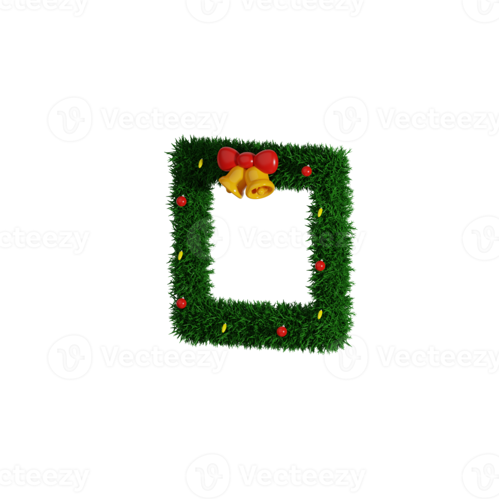 3d Christmas Wreath png