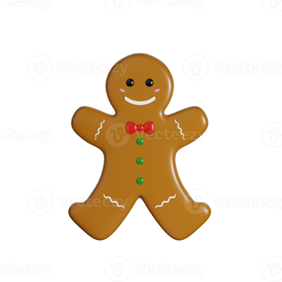 3d Christmas Gingerbread png