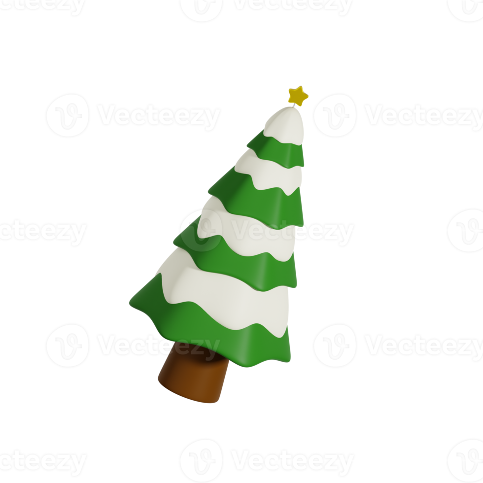 3d Christmas Pine Tree png