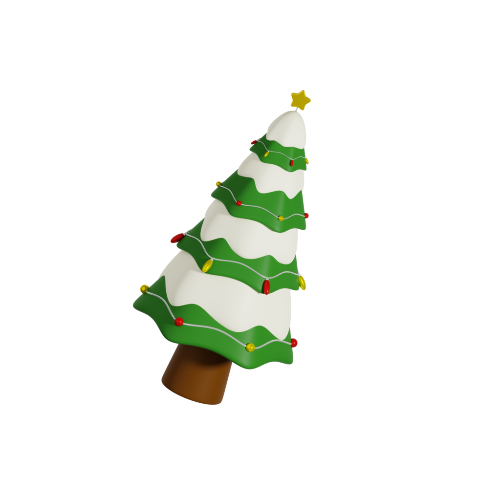 3d Christmas Pine Tree png