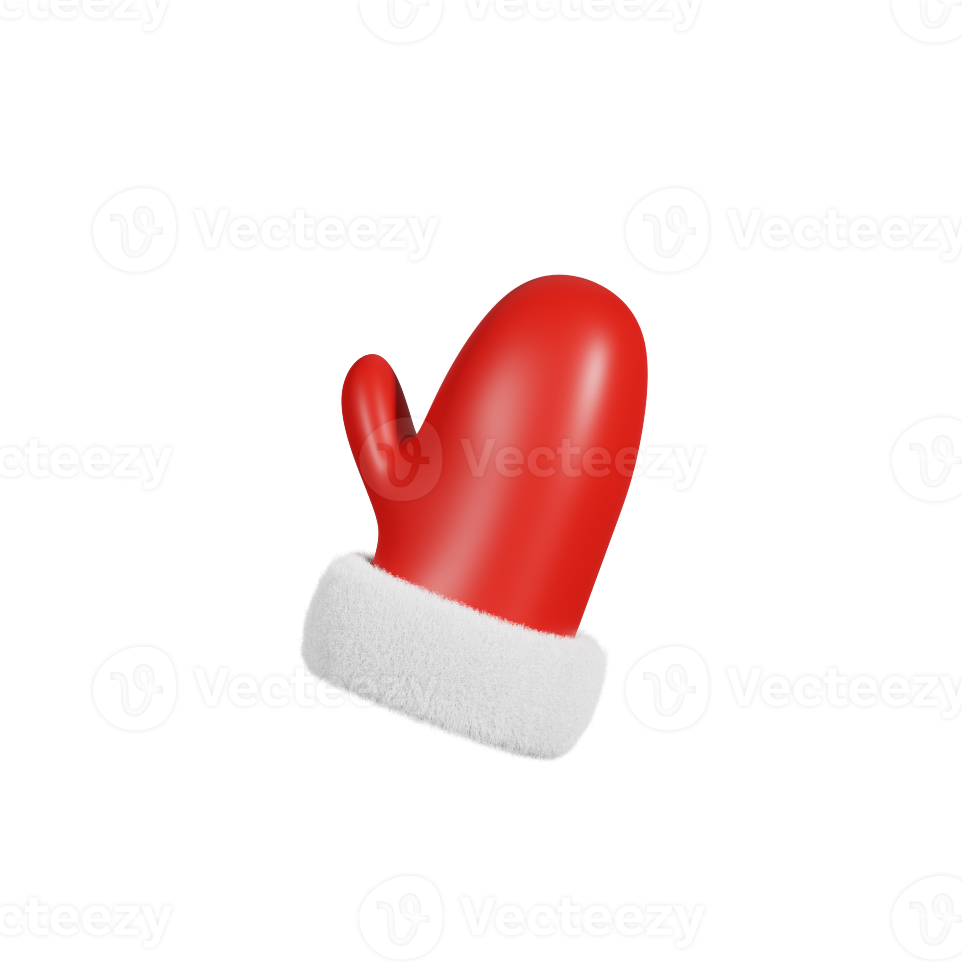 3d Christmas Santa Glove 13995703 PNG