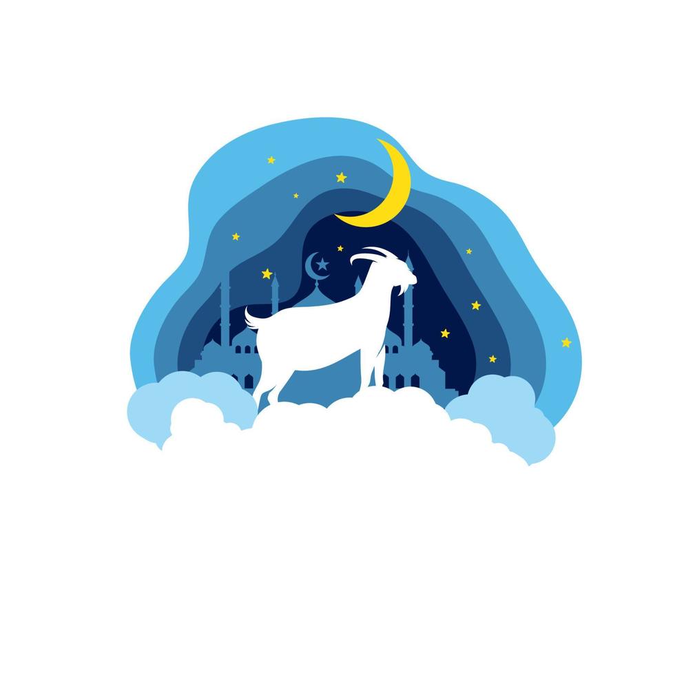 Eid Al Adha Mubarak icon vector