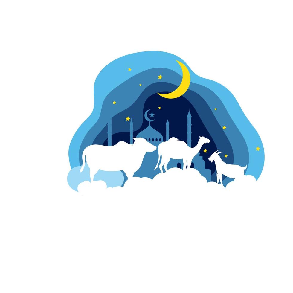 Eid Al Adha Mubarak icon vector