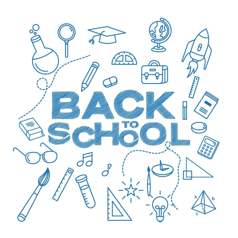 Back to school element  icon vector