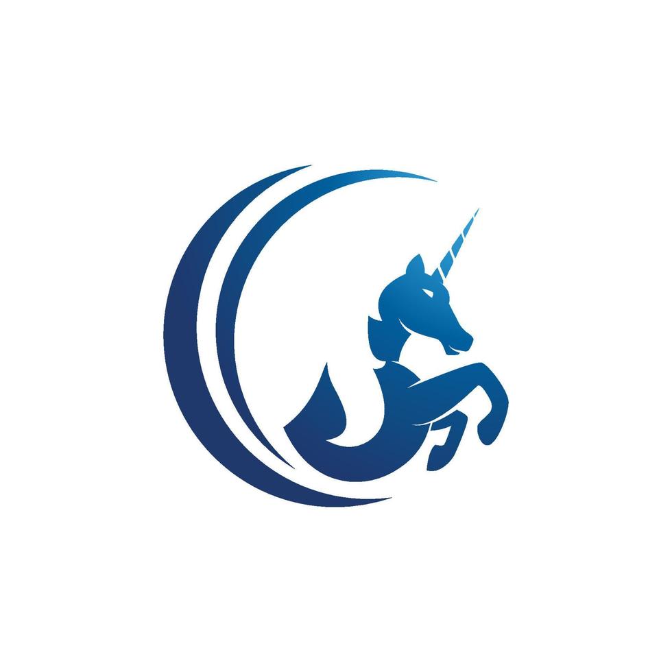 Unicorn Logo icon vector illustration