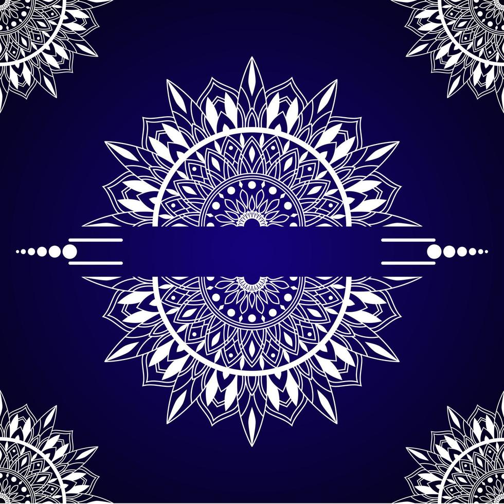 Luxury decorative mandala design background vector