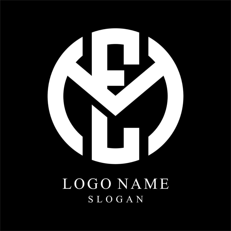 logo monogram ME vector