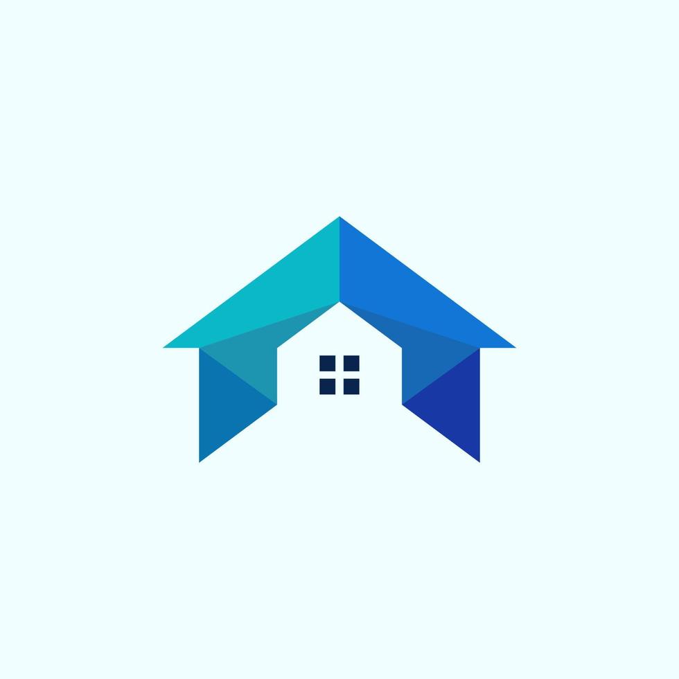 concepto de logotipo simple de casa abstracta vector