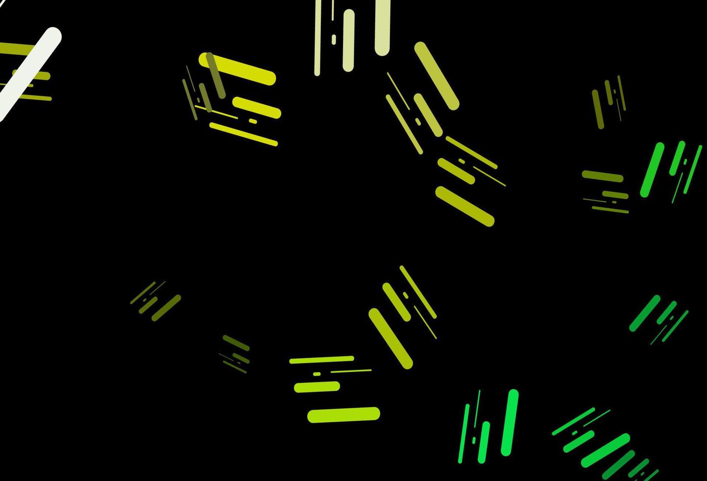 Dark green, yellow vector pattern with narrow lines.