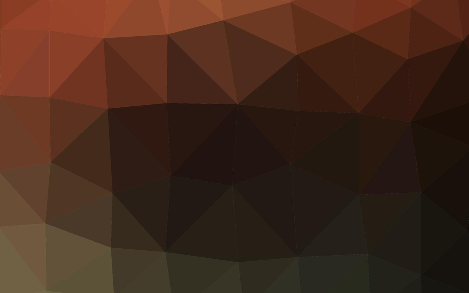 Dark Orange vector polygon abstract backdrop.