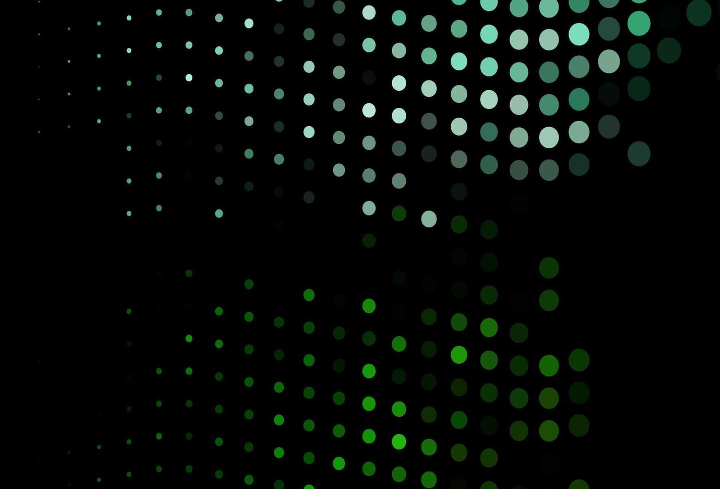 Dark Green vector layout with circle shapes.