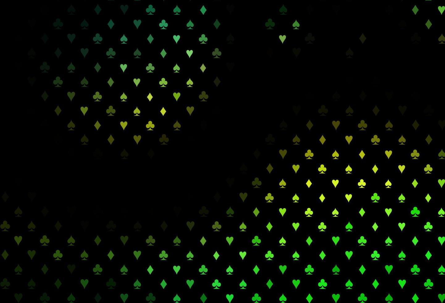 Dark green, yellow vector layout with elements of cards.