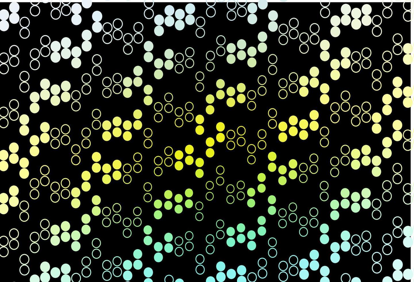 Dark Green, Yellow vector texture with disks.