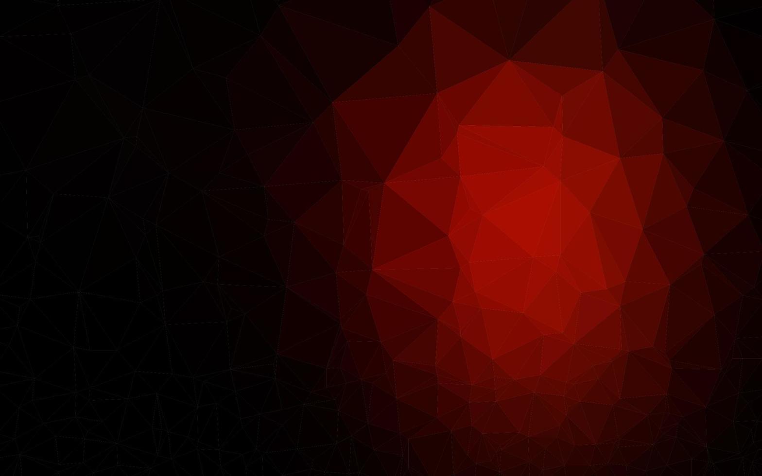 Dark Red vector blurry triangle texture.