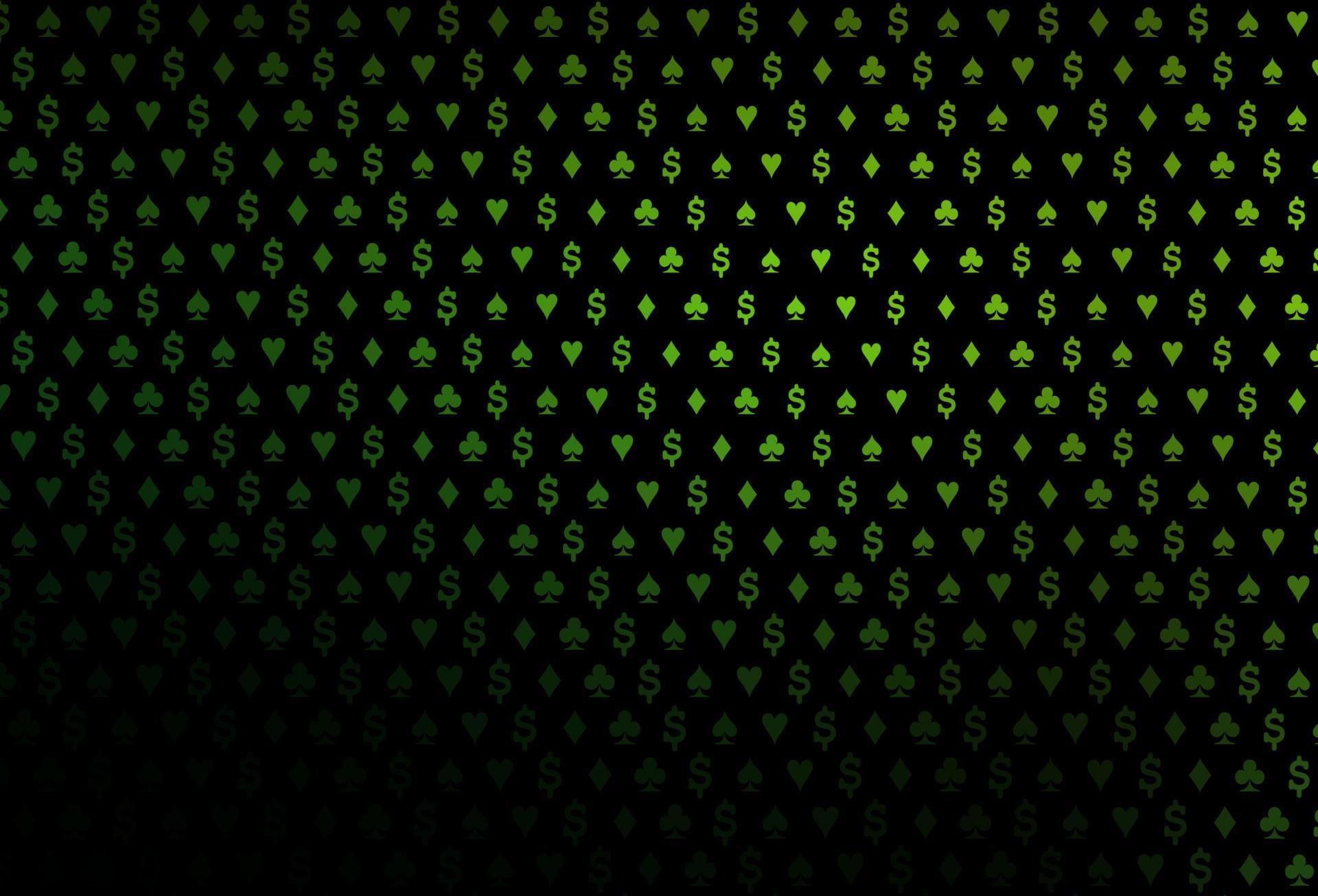 Dark green vector texture with playing cards. 13997780 Vector Art at