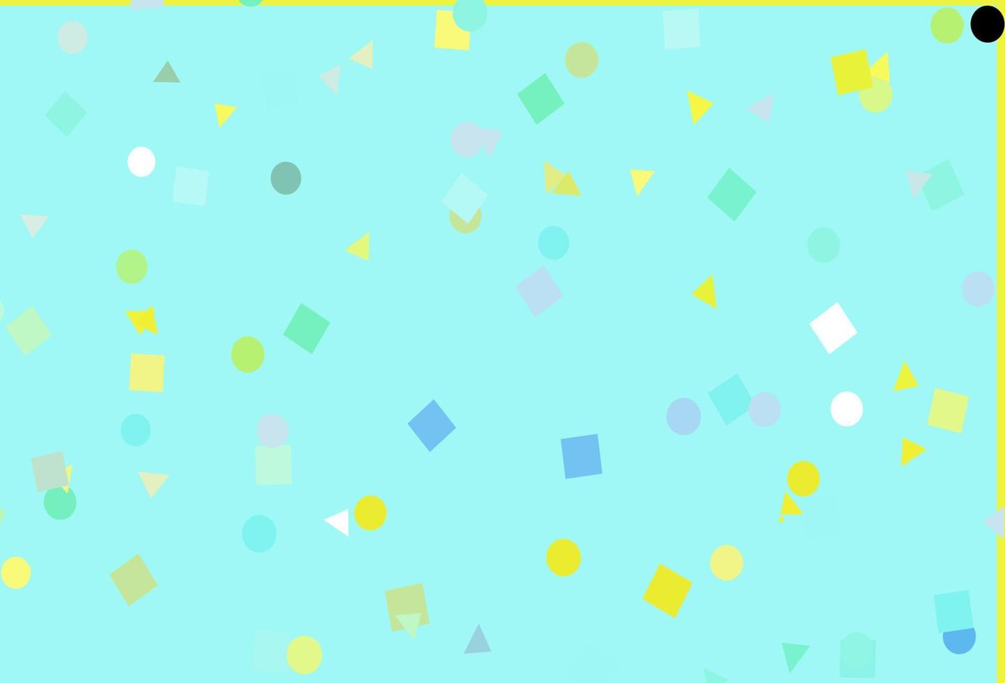 Light Green, Yellow vector pattern in polygonal style with circles.