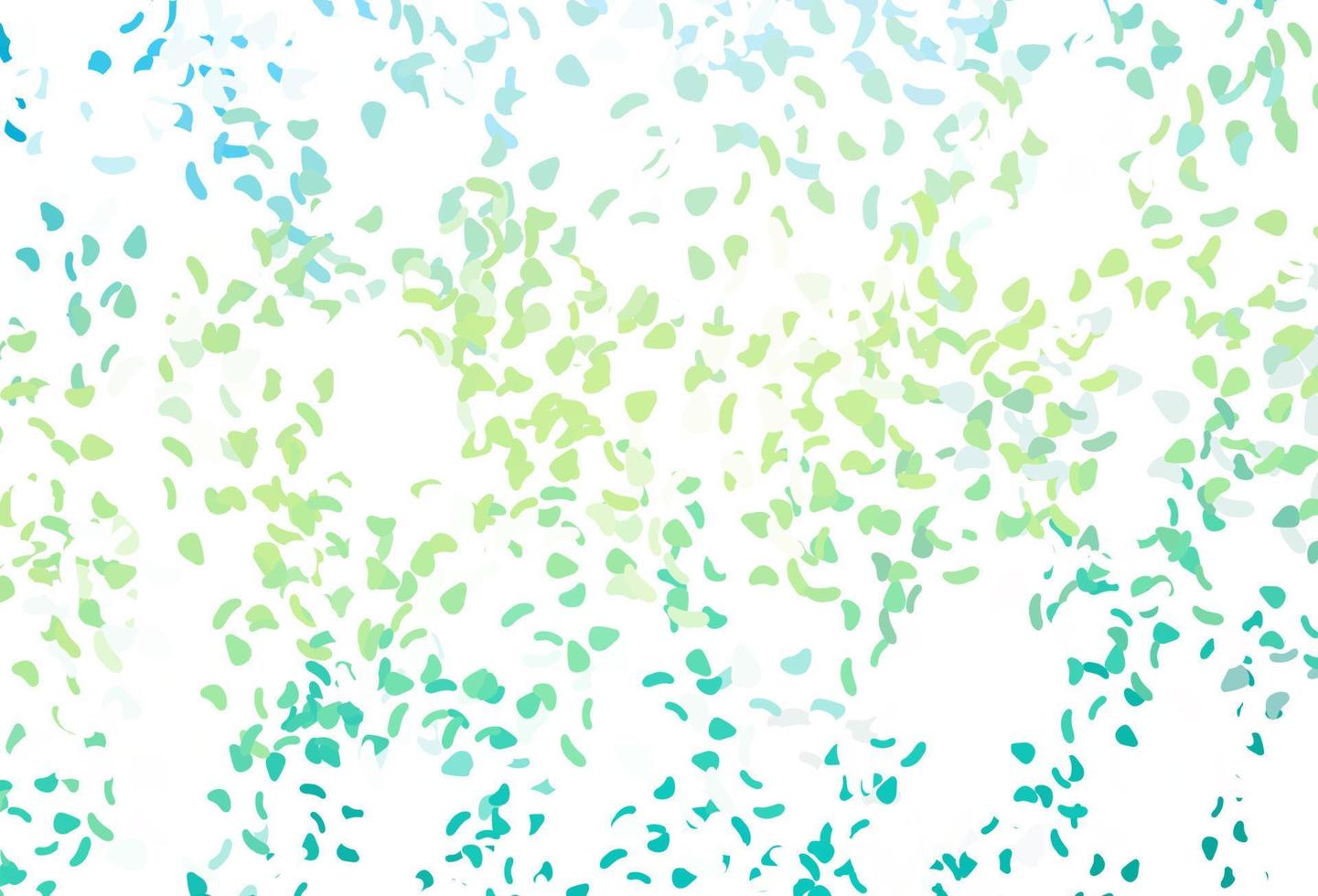 Light green, yellow vector texture with random forms.