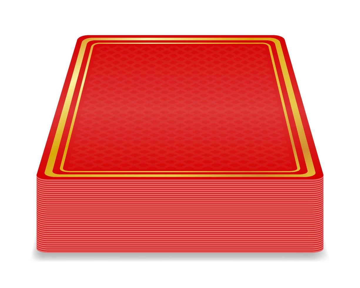 Ilustración de vector de tarjetas de juego de casino aislado sobre fondo blanco
