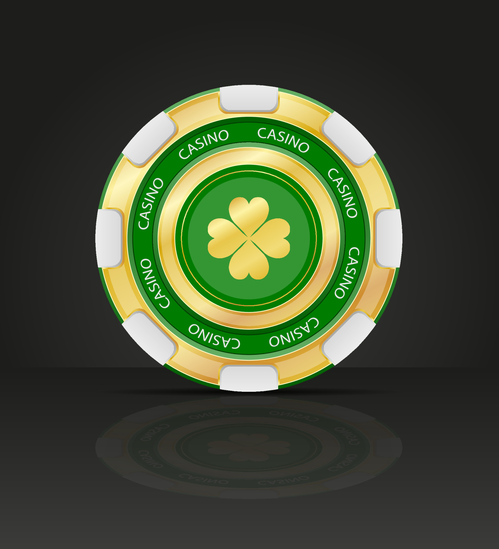 casino gambling chips vector illustration isolated on white background